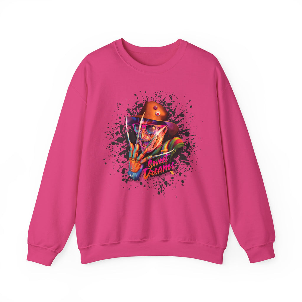 Neon Nightmare Freddy Krueger Sweatshirt | Retro Horror Splatter
