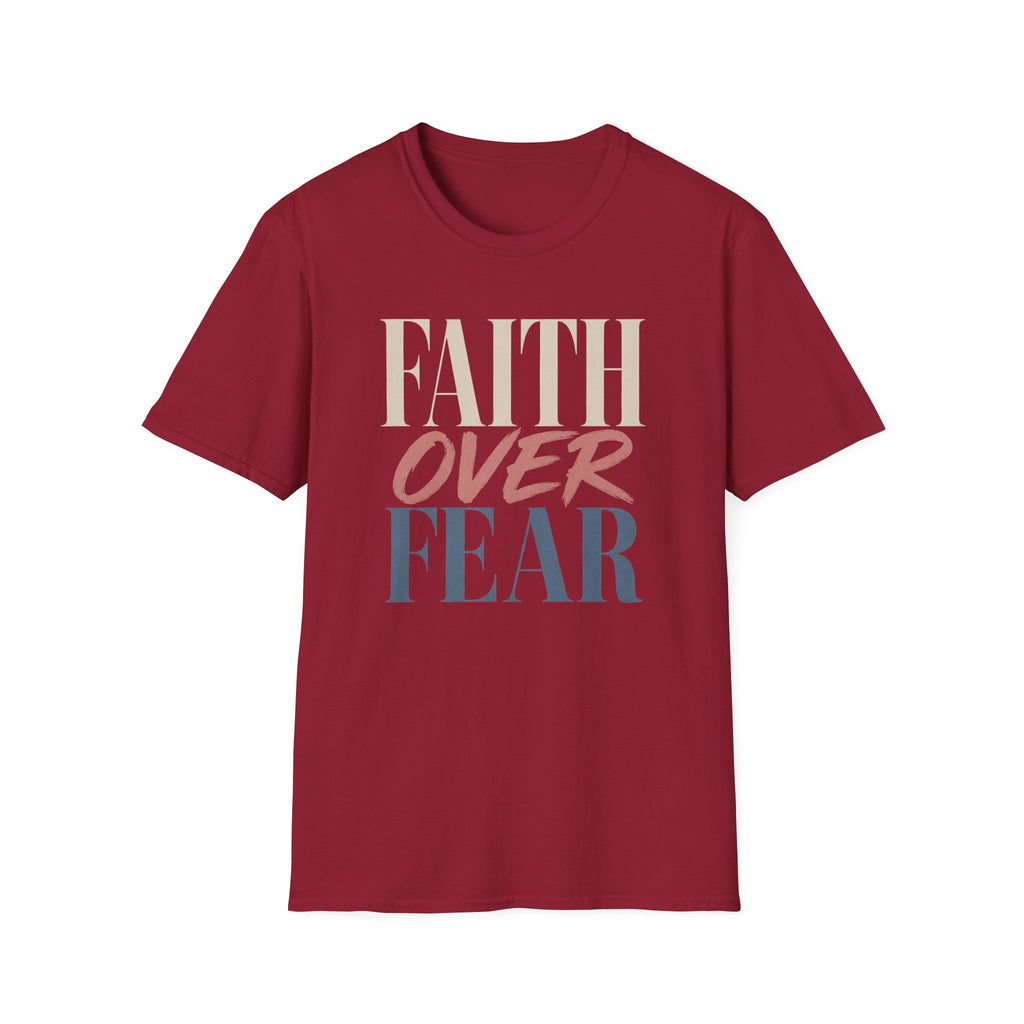 Faith Over Fear t-shirt | Inspirational Christian Typography Tee