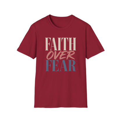 Faith Over Fear t-shirt | Inspirational Christian Typography Tee