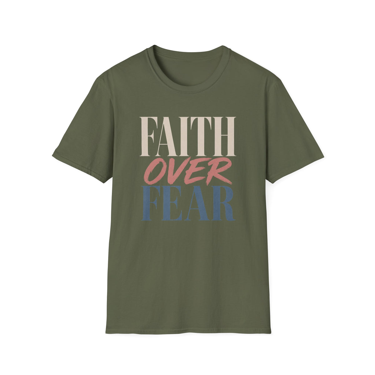 Faith Over Fear t-shirt | Inspirational Christian Typography Tee