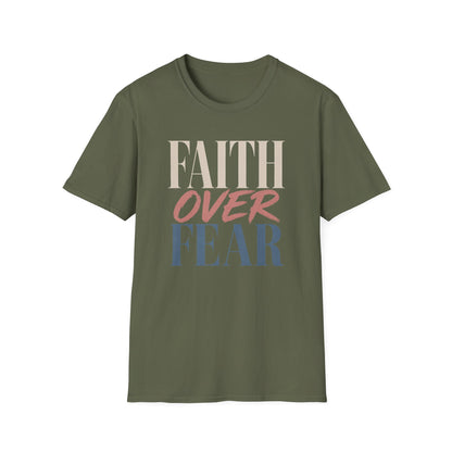 Faith Over Fear t-shirt | Inspirational Christian Typography Tee
