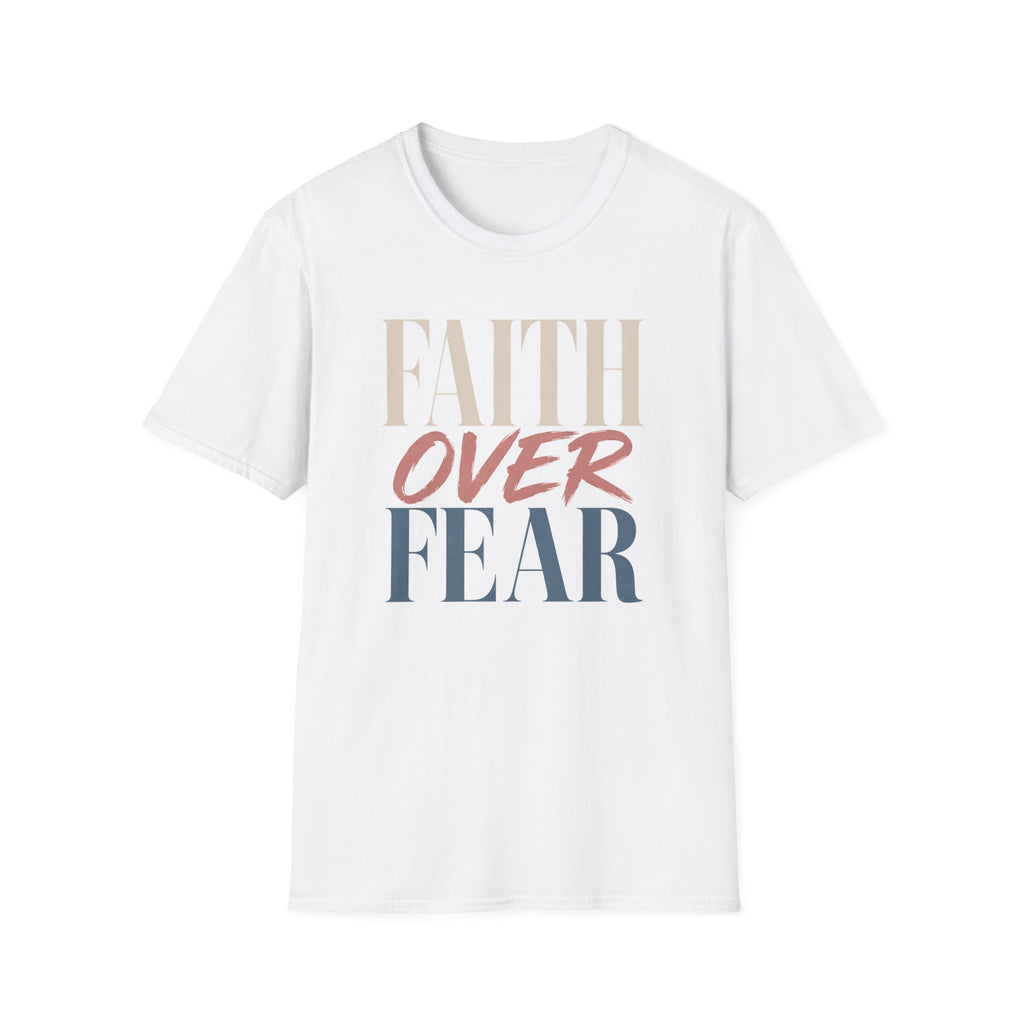 Faith Over Fear t-shirt | Inspirational Christian Typography Tee