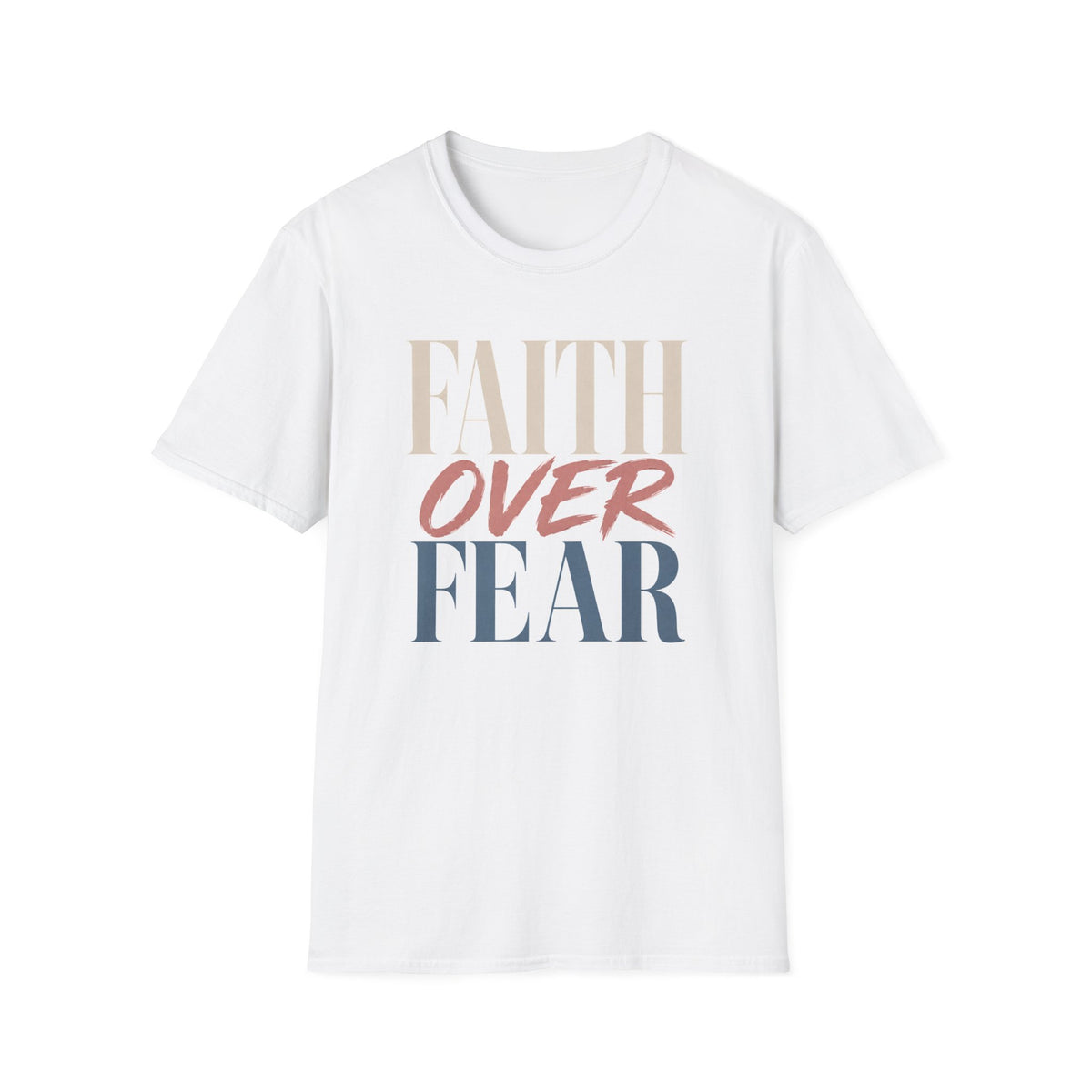Faith Over Fear t-shirt | Inspirational Christian Typography Tee