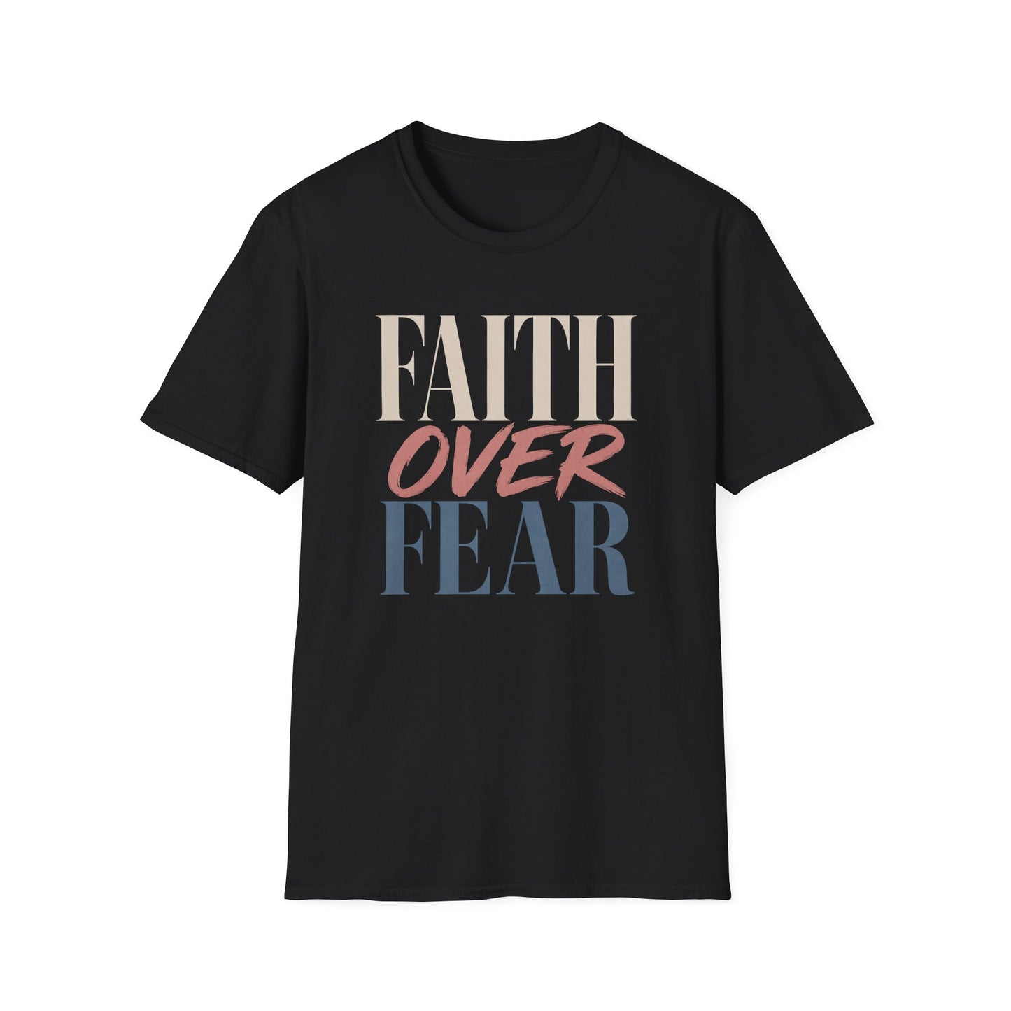 Faith Over Fear t-shirt | Inspirational Christian Typography Tee