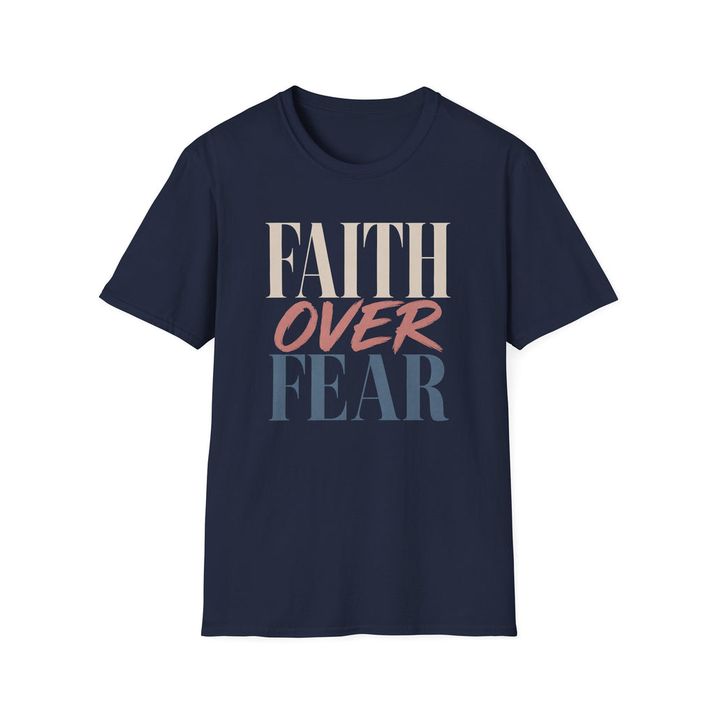 Faith Over Fear t-shirt | Inspirational Christian Typography Tee