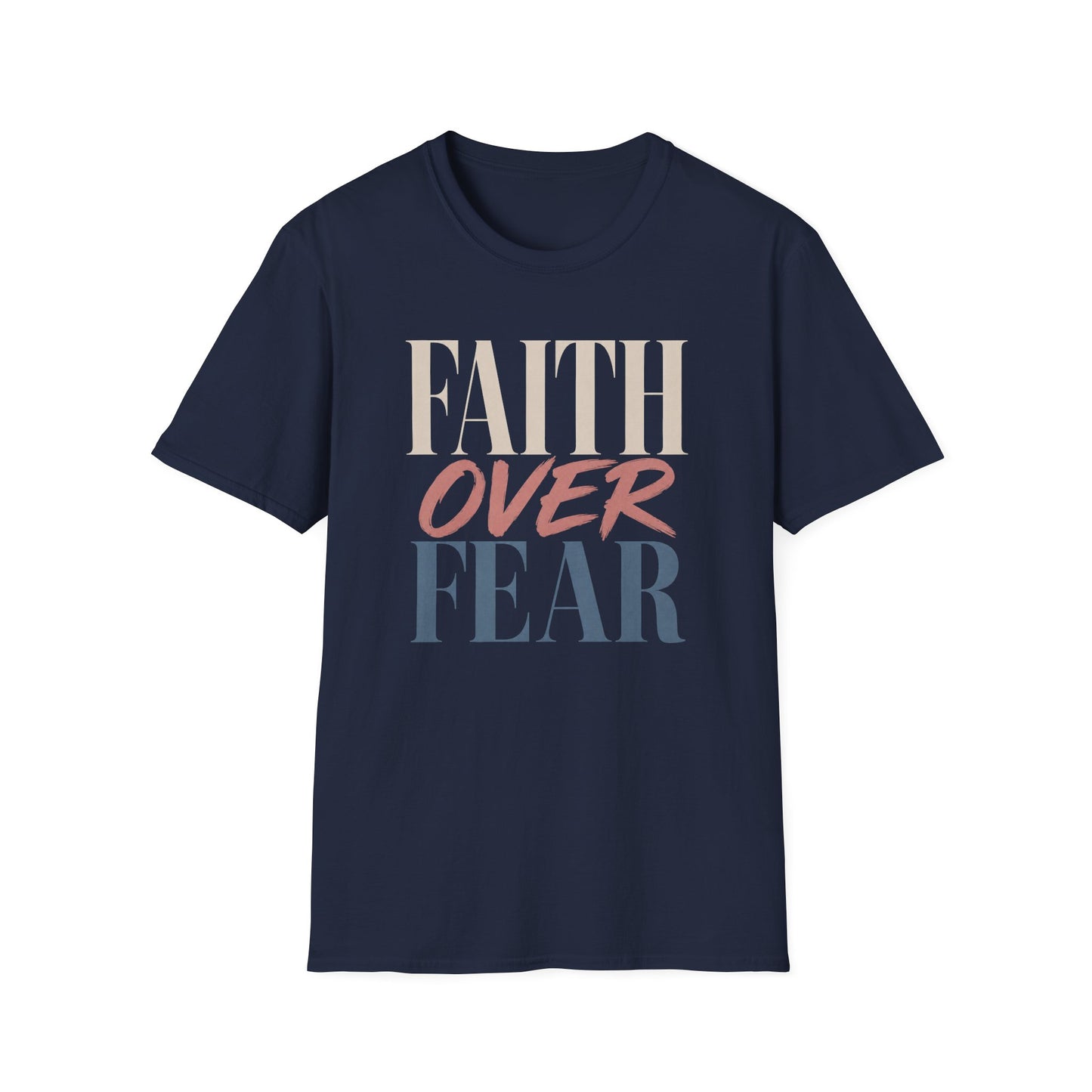 Faith Over Fear t-shirt | Inspirational Christian Typography Tee