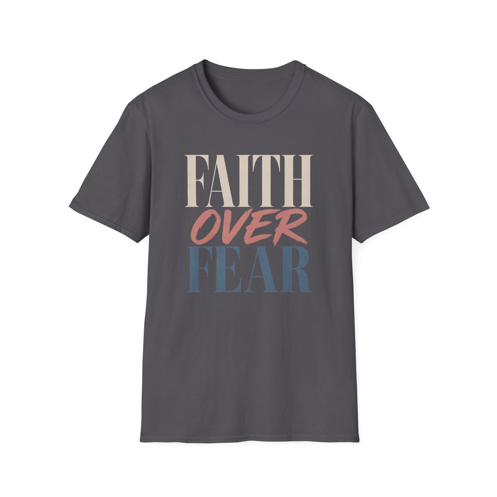 Faith Over Fear t-shirt | Inspirational Christian Typography Tee