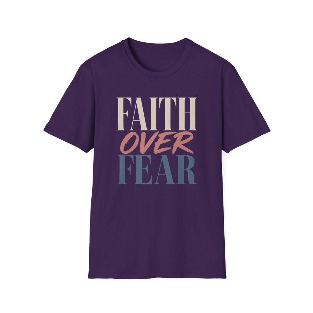 Faith Over Fear t-shirt | Inspirational Christian Typography Tee