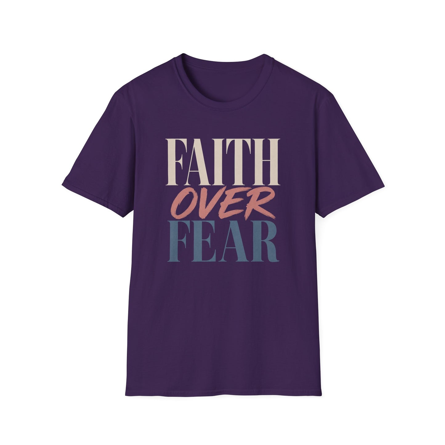 Faith Over Fear t-shirt | Inspirational Christian Typography Tee