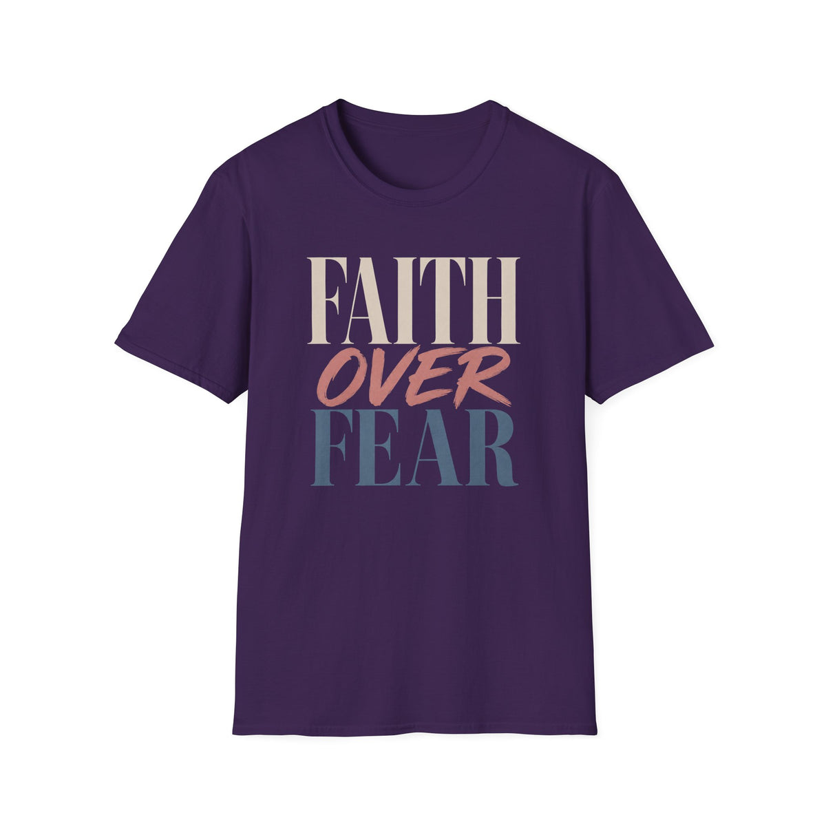 Faith Over Fear t-shirt | Inspirational Christian Typography Tee