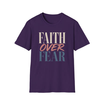 Faith Over Fear t-shirt | Inspirational Christian Typography Tee